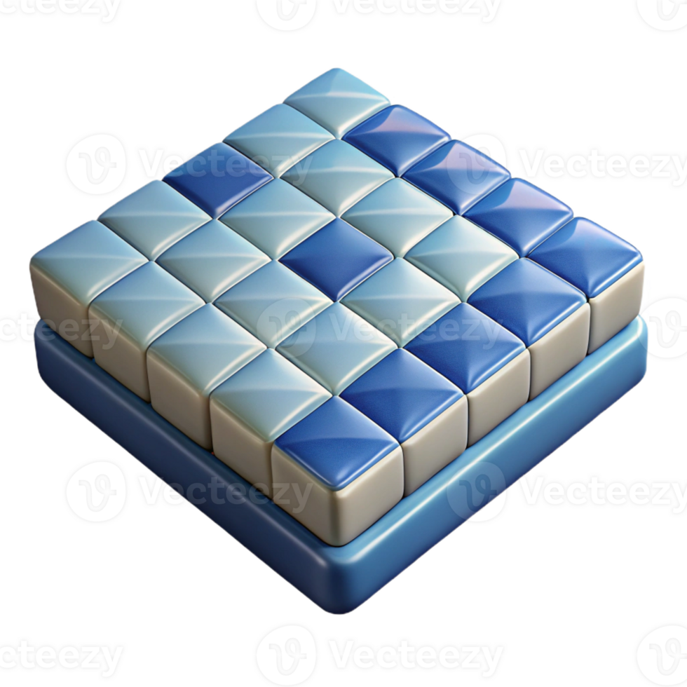striking nordic Photorealistic, hyper-specific isolated cutout of a single, ceramic floor tile, mosaic pattern with Transparent Background 8K png