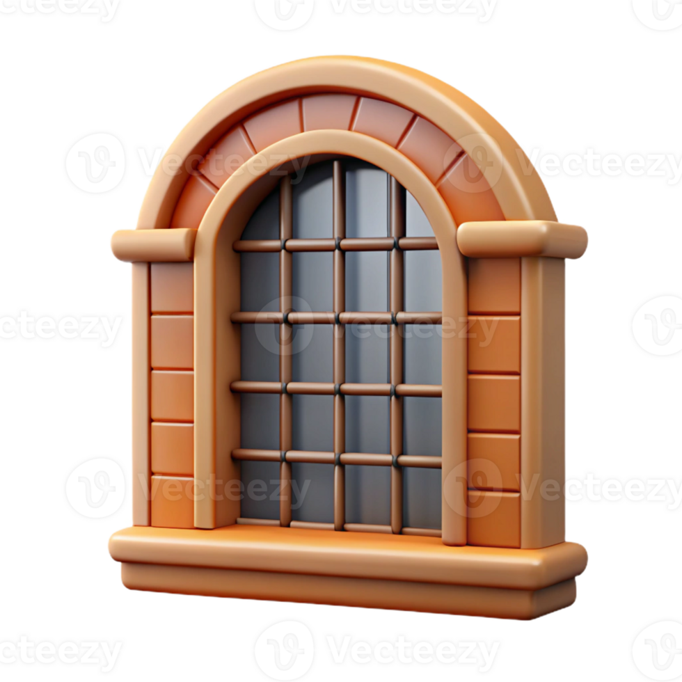 passionate breathtaking Spanish colonial style window grille, with Transparent Background ultra HD png