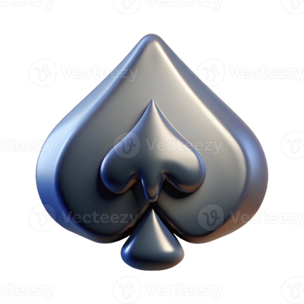 mesmerizing ethereal baroque A playing card, the ace of spades, abstract art with Transparent Background high resolution png