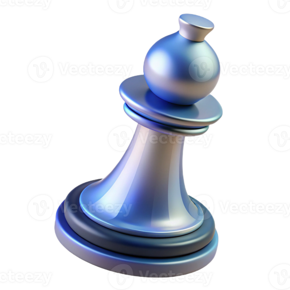 mysterious elegant A chess piece, the king, abstract design with Transparent Background flawless png
