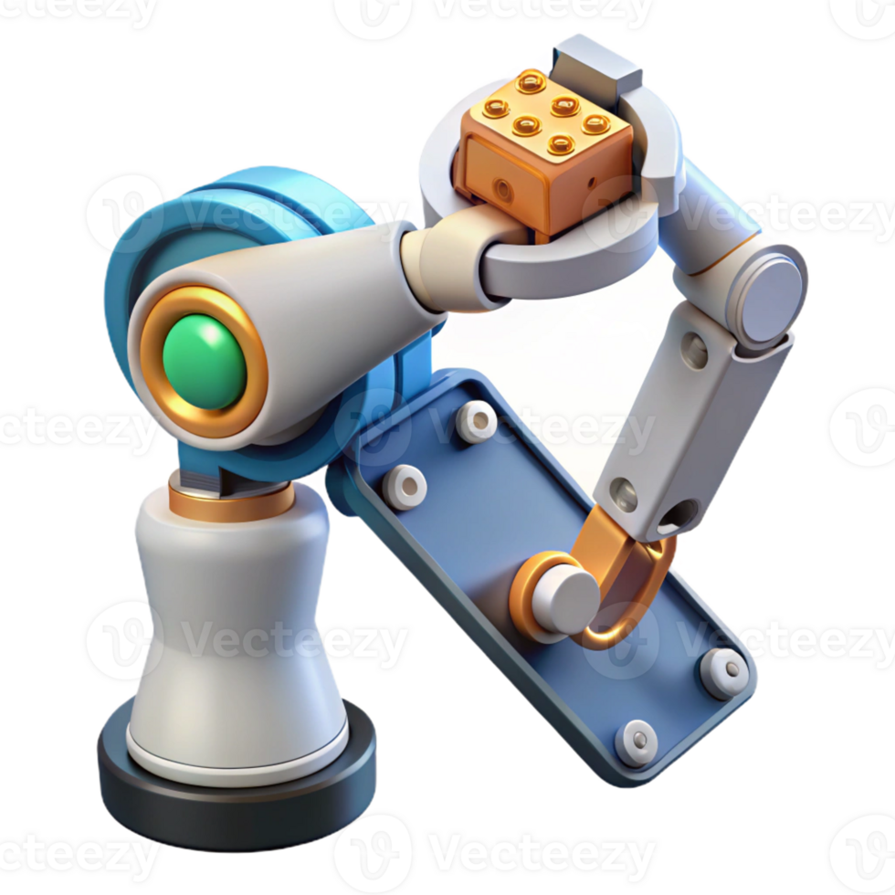 magnificent ethereal minimalist Robot arm holding a circuit board with Transparent Background elite png