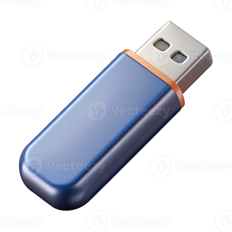 remarkable bohemian USB flash drive with metal casing with Transparent Background studio quality png