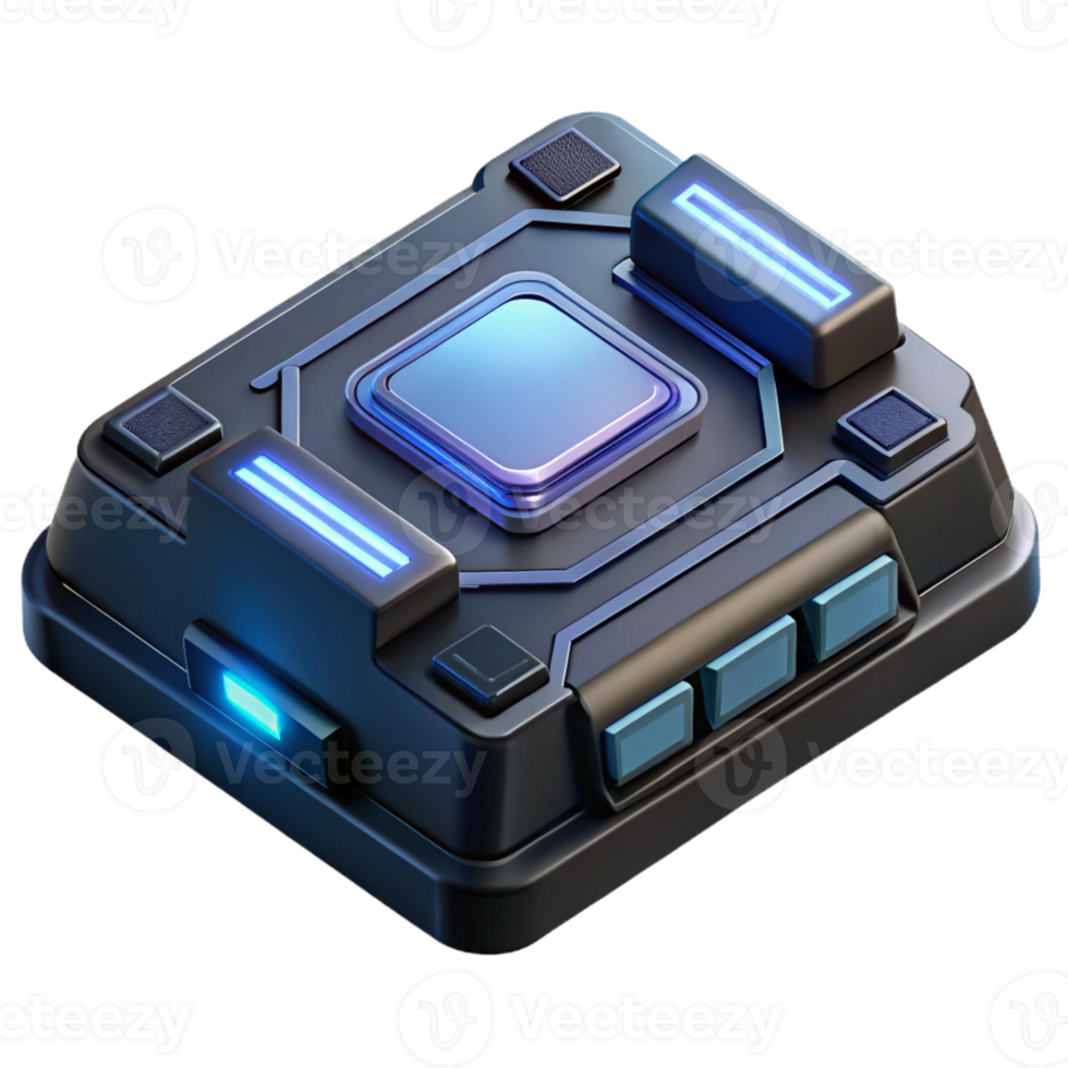 signature nordic Hyper-specific, professional render of a futuristic, sleek, black data pad with holographic interface, isolated cutout Ultra-detailed with Transparent Background refined png