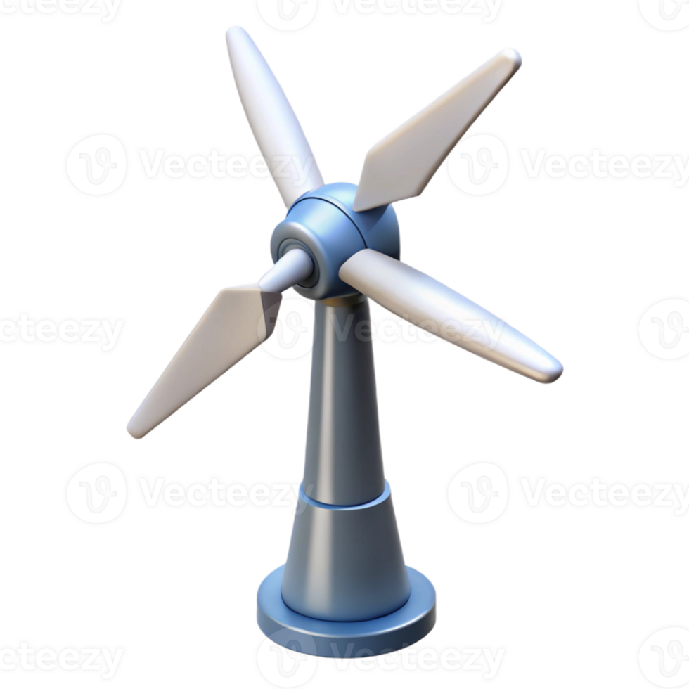 striking inspired Wind turbine blade rotating with Transparent Background png