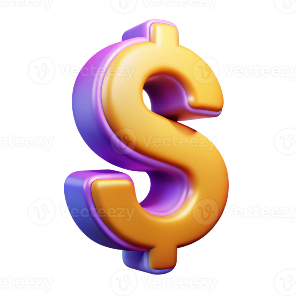 picturesque baroque A dollar sign, currency symbol, abstract art with Transparent Background genuine png