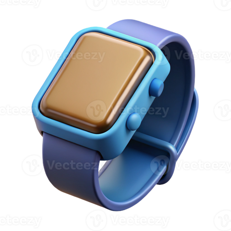 radiant passionate surreal Smartwatch with fitness tracker display with Transparent Background professional png