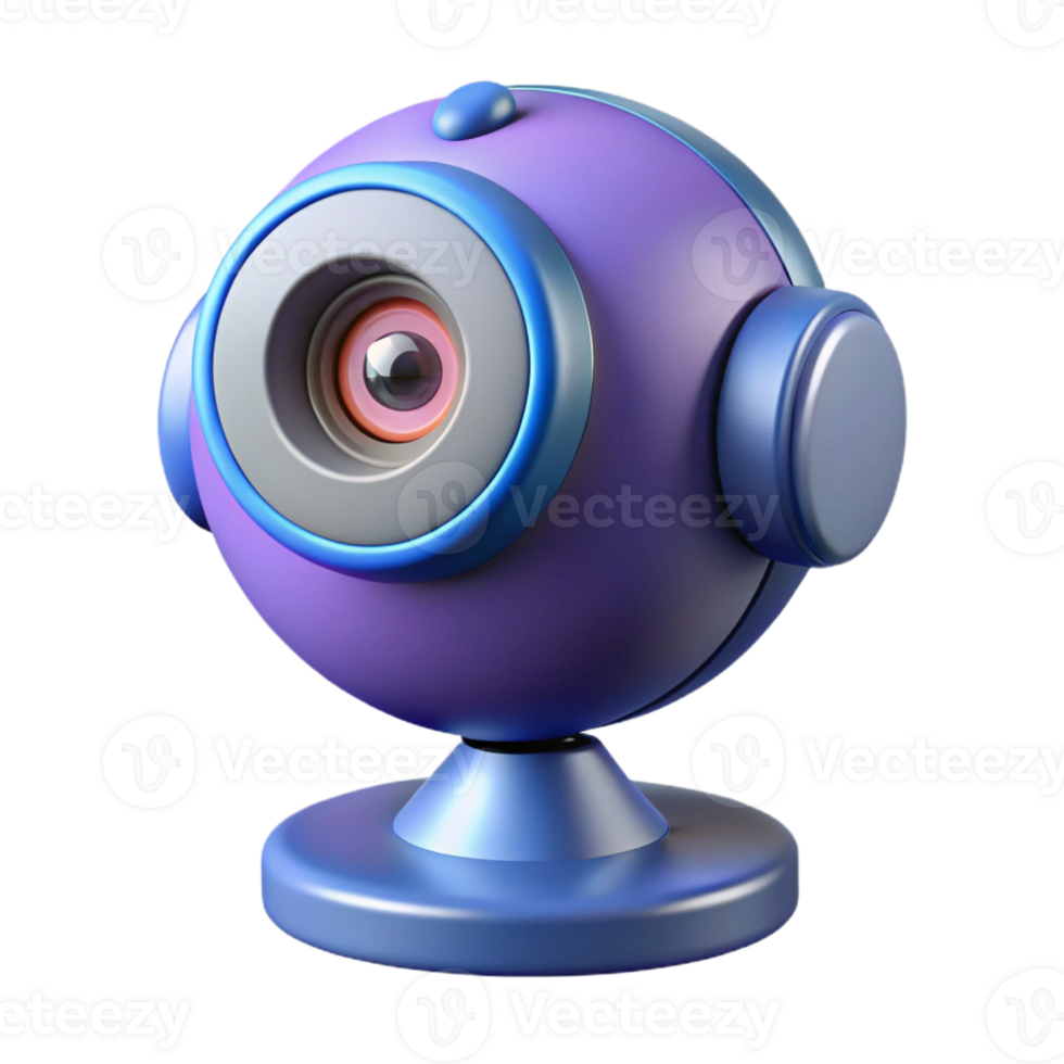 mysterious fascinating Webcam, high-definition, for conferencing with Transparent Background museum quality png