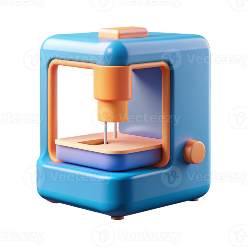 mesmerizing unforgettable D printer printing an object with Transparent Background png