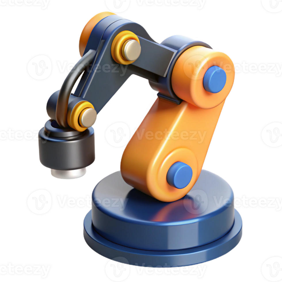 picturesque timeless Robot arm with gripper with Transparent Background png