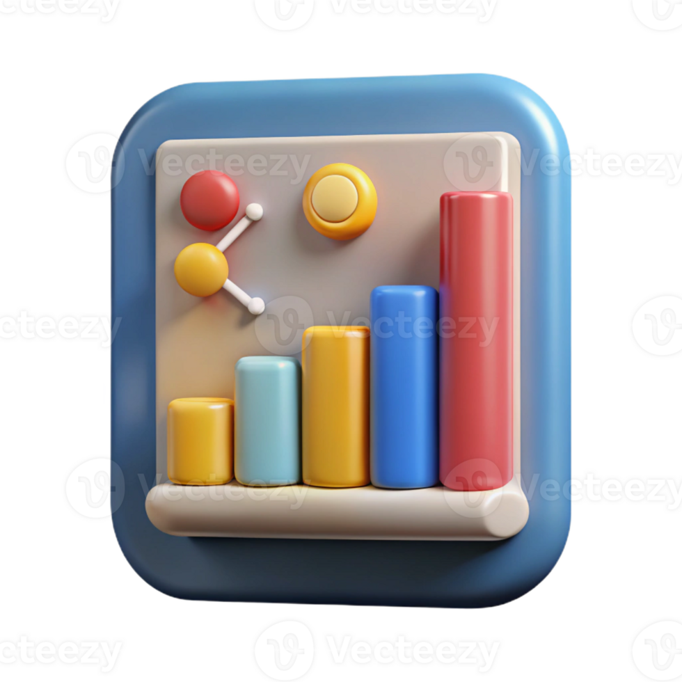 striking coveted Big data analytics chart icon with Transparent Background png