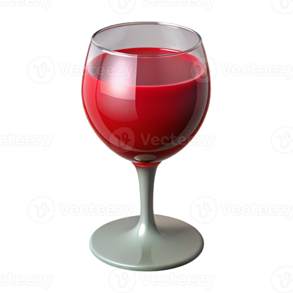 magnificent coveted Photorealistic, isolated cutout of a glass of red wine with visible reflections with Transparent Background png