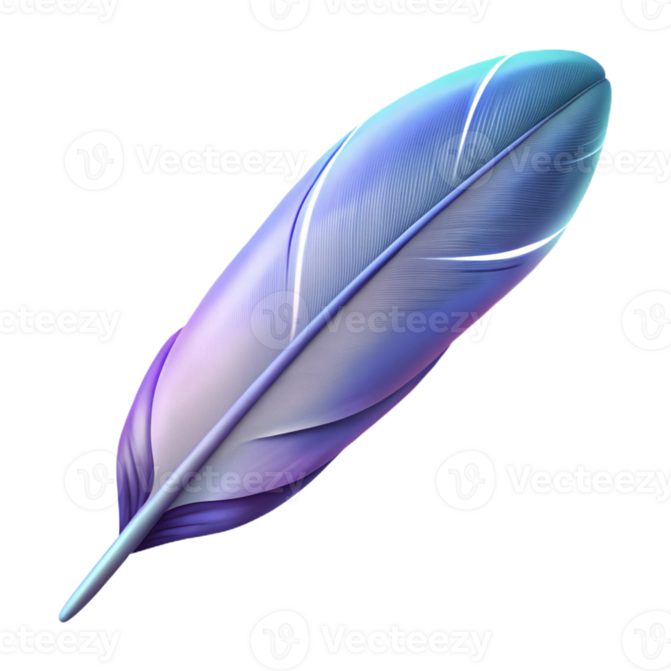nostalgic gorgeous A single feather, light and airy with Transparent Background fine detail png