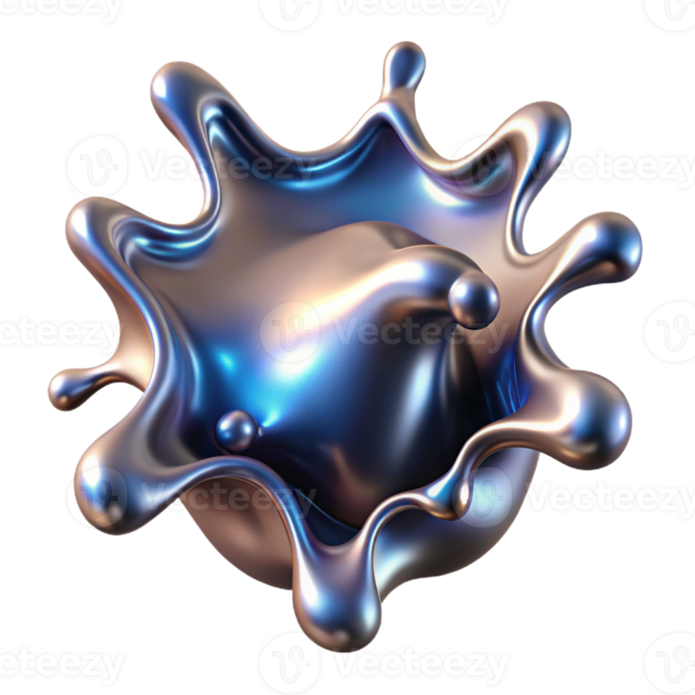 timeless traditional A dynamic splash of metallic paint with Transparent Background masterfully captured png