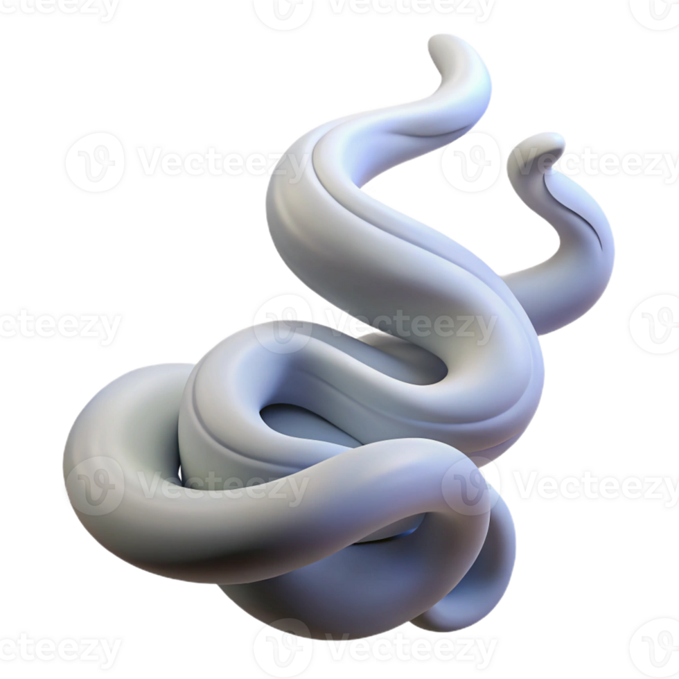 tranquil picturesque A wisp of smoke, curling and twisting with Transparent Background top-tier png