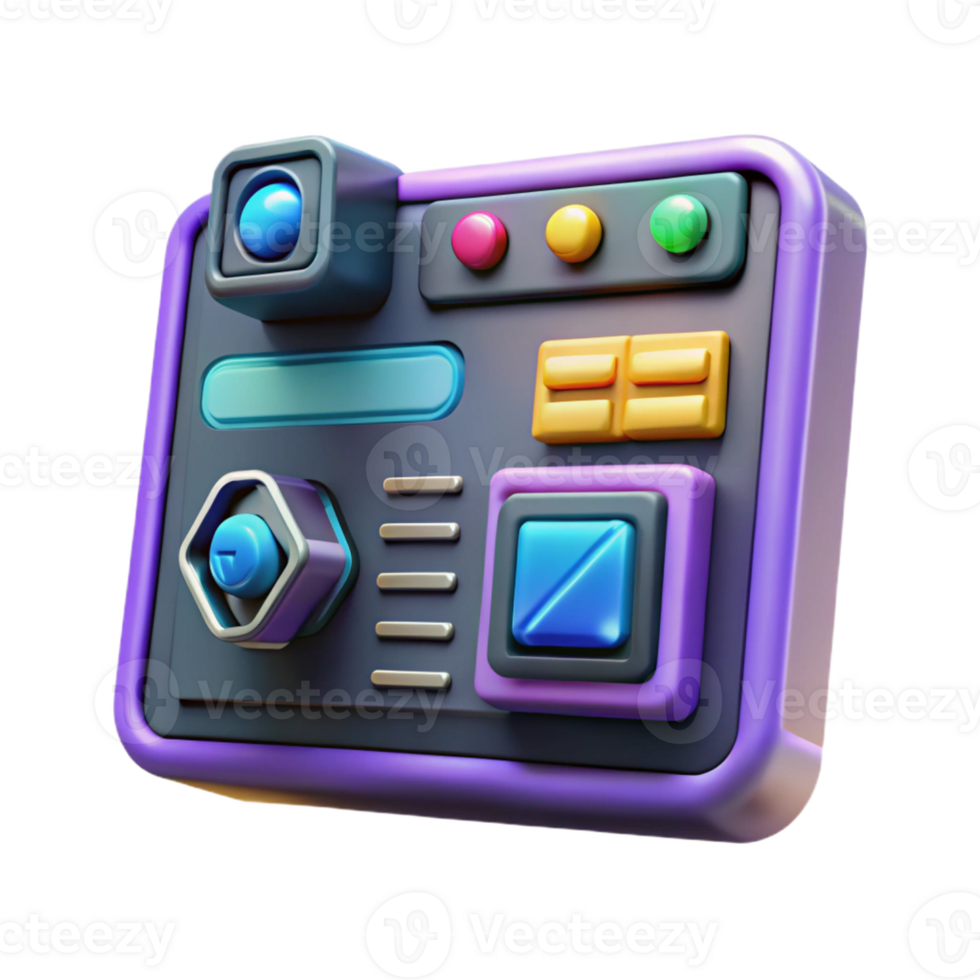 pristine celebrated Hyper-specific, concept art style, professional render, isolated cutout of a cyberpunk hacking program interface displayed on a transparent screen with Transparent Background png