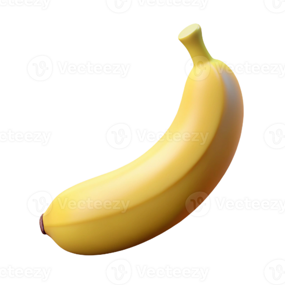 picturesque reflective avant-garde A single banana, peeled and ready to eat with Transparent Background sharp png