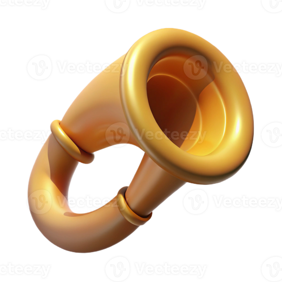 splendid surreal Hyper-specific professional render of a single Chimera horn, spiraled and sharp, isolated cutout with Transparent Background gallery standard png