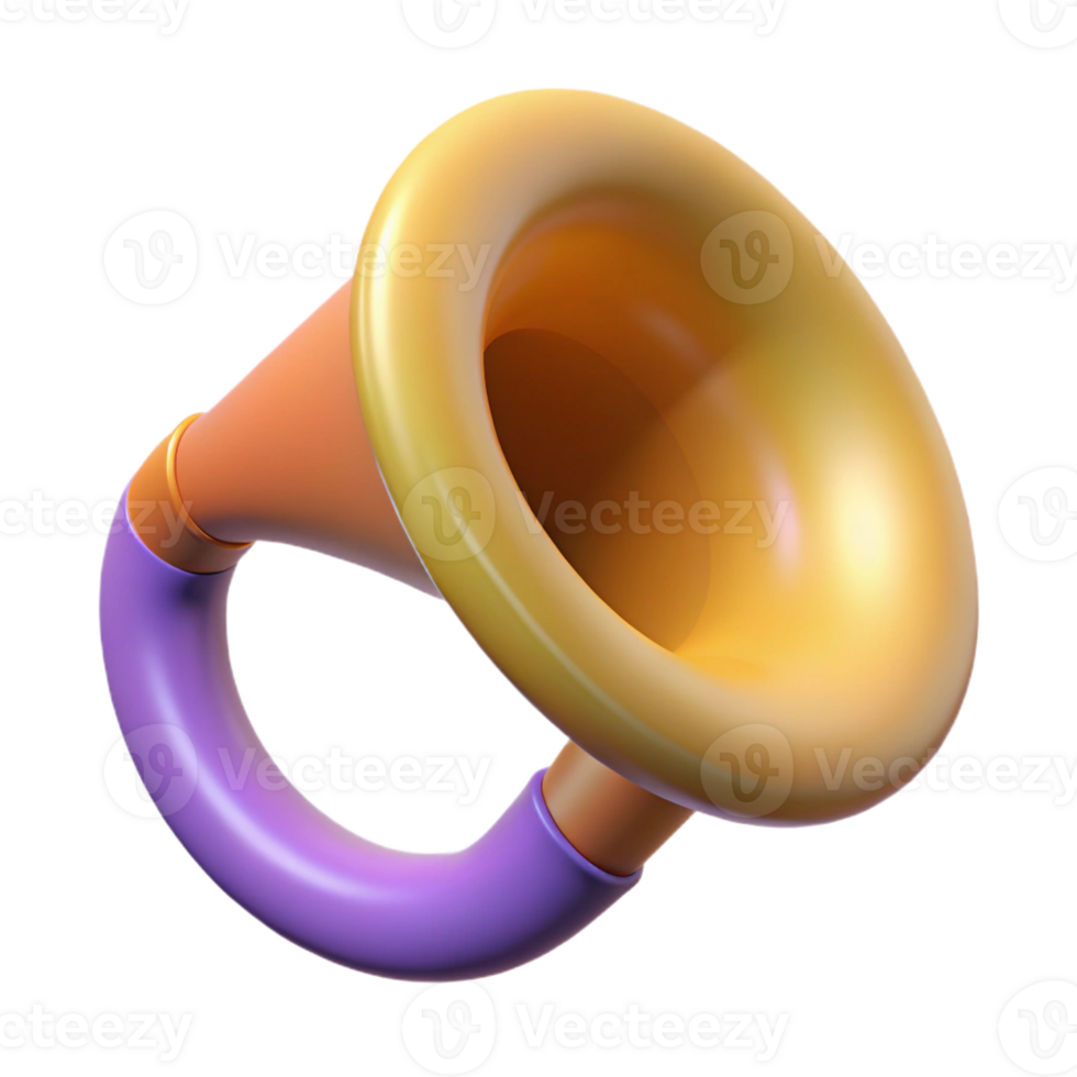 standout baroque Hyper-specific professional render of a single Chimera horn, spiraled and sharp, isolated cutout with Transparent Background studio quality png