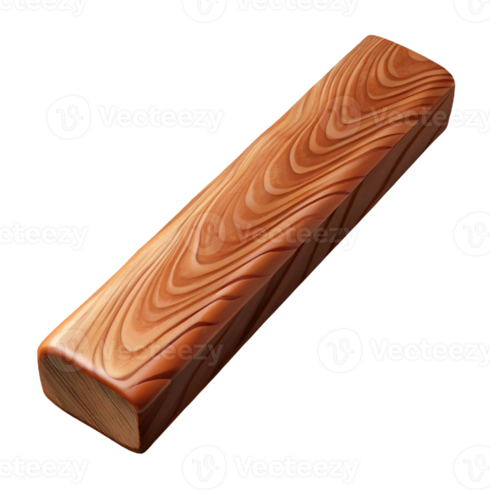 energetic dramatic Hyper-specific professional render of a single, intricately carved wooden beam Isolated cutout with Transparent Background 4K png