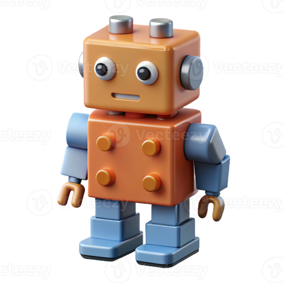 unparalleled gothic Concept art style, isolated cutout of a self-assembling, robotic brick with Transparent Background original png