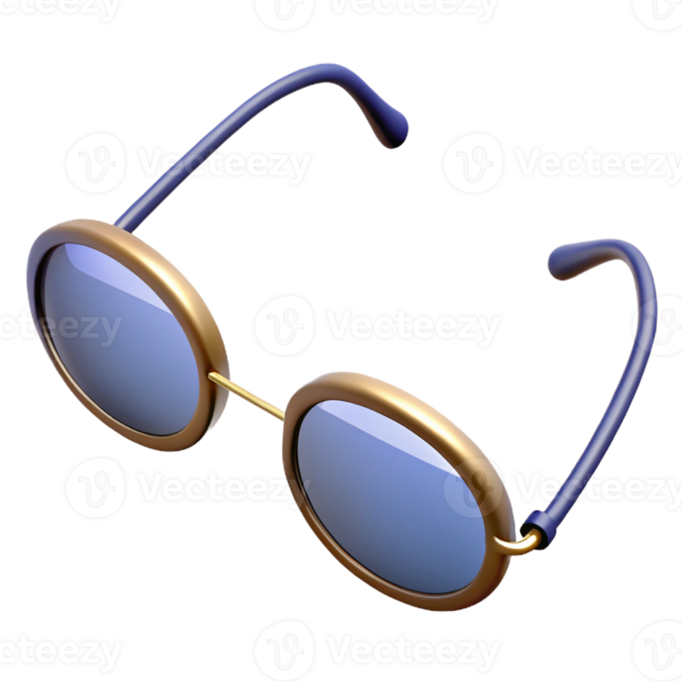wonderful nostalgic geometric A pair of eyeglasses with thin wire frames with Transparent Background impeccable png
