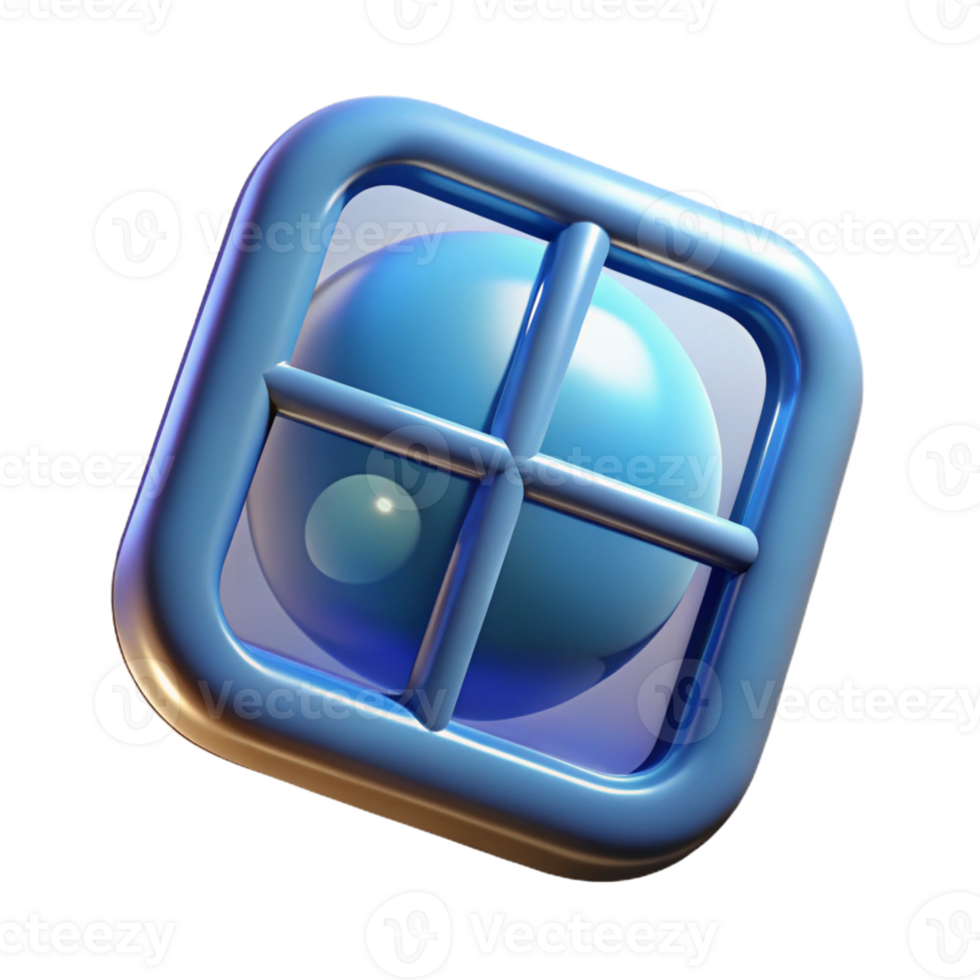 quintessential baroque Hyper-specific professional render of a single, hand-blown glass window pane with a bubble texture Isolated cutout with Transparent Background 4K png