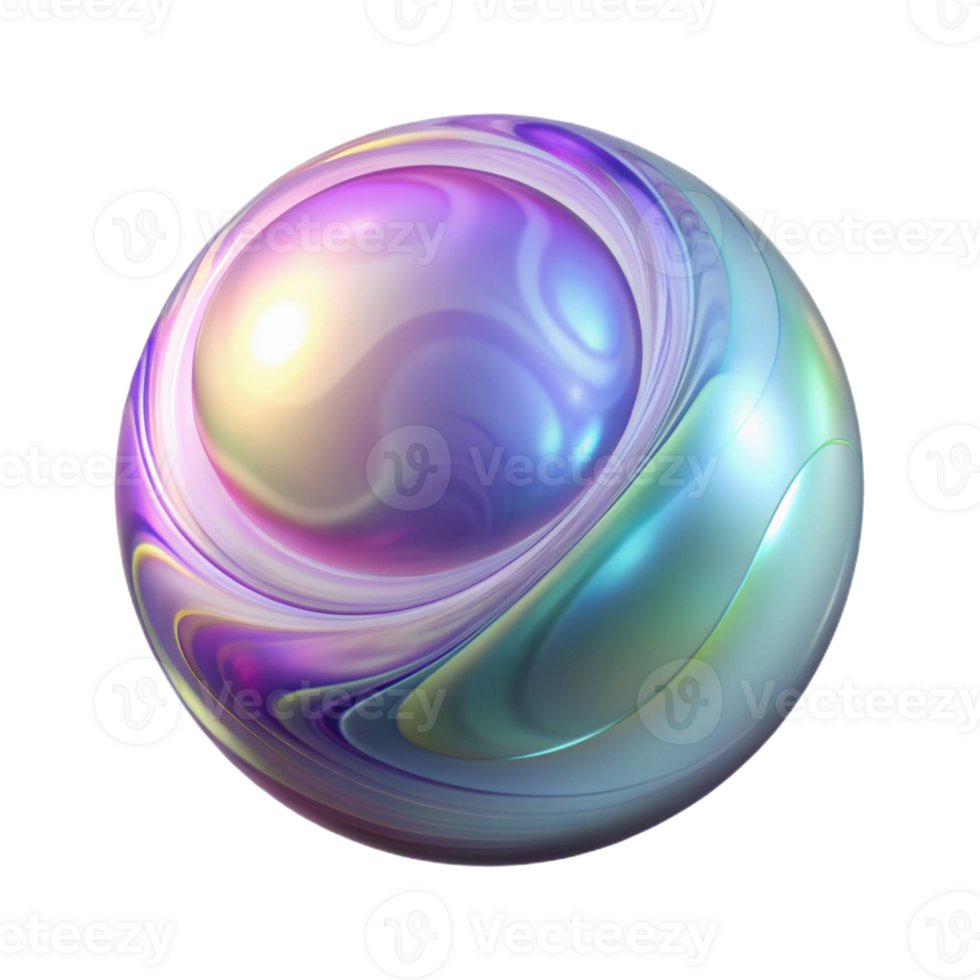 splendid memorable Hyper-specific, professional render, isolated cutout, photorealistic single, soap bubble with swirling interference patterns with Transparent Background png