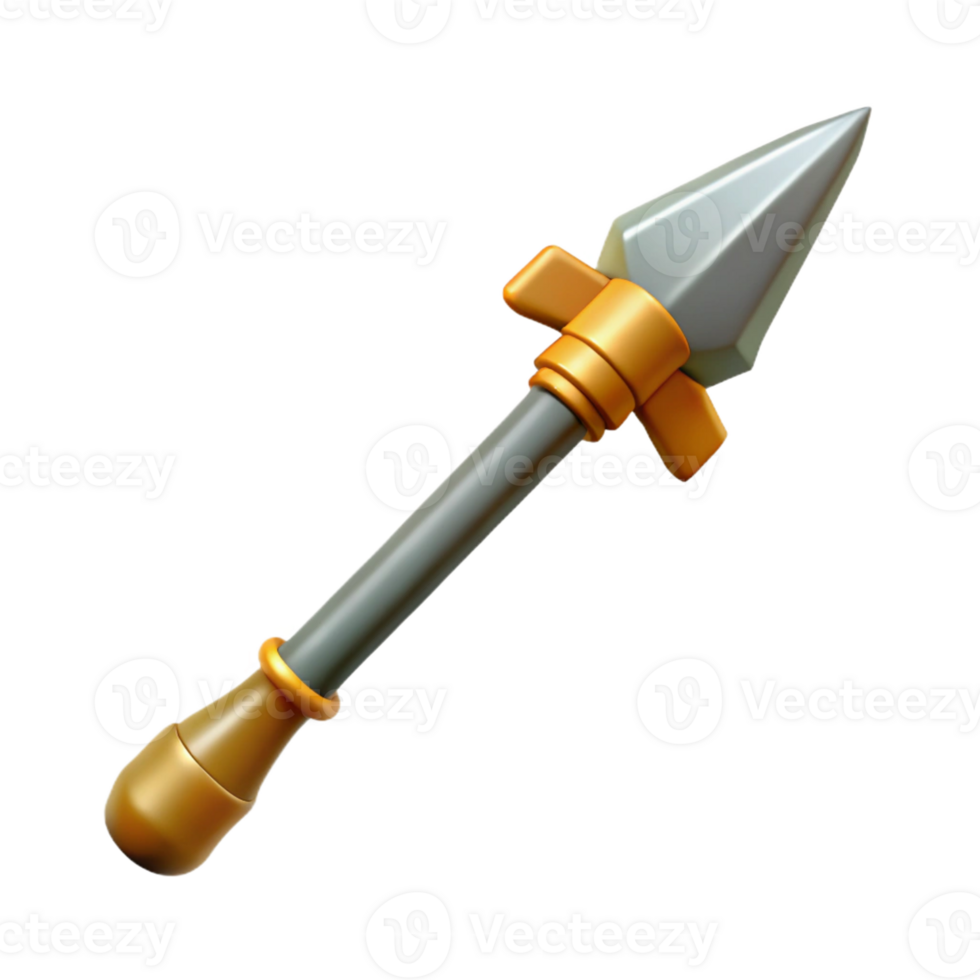 pristine memorable Odin's spear, Gungnir with Transparent Background png