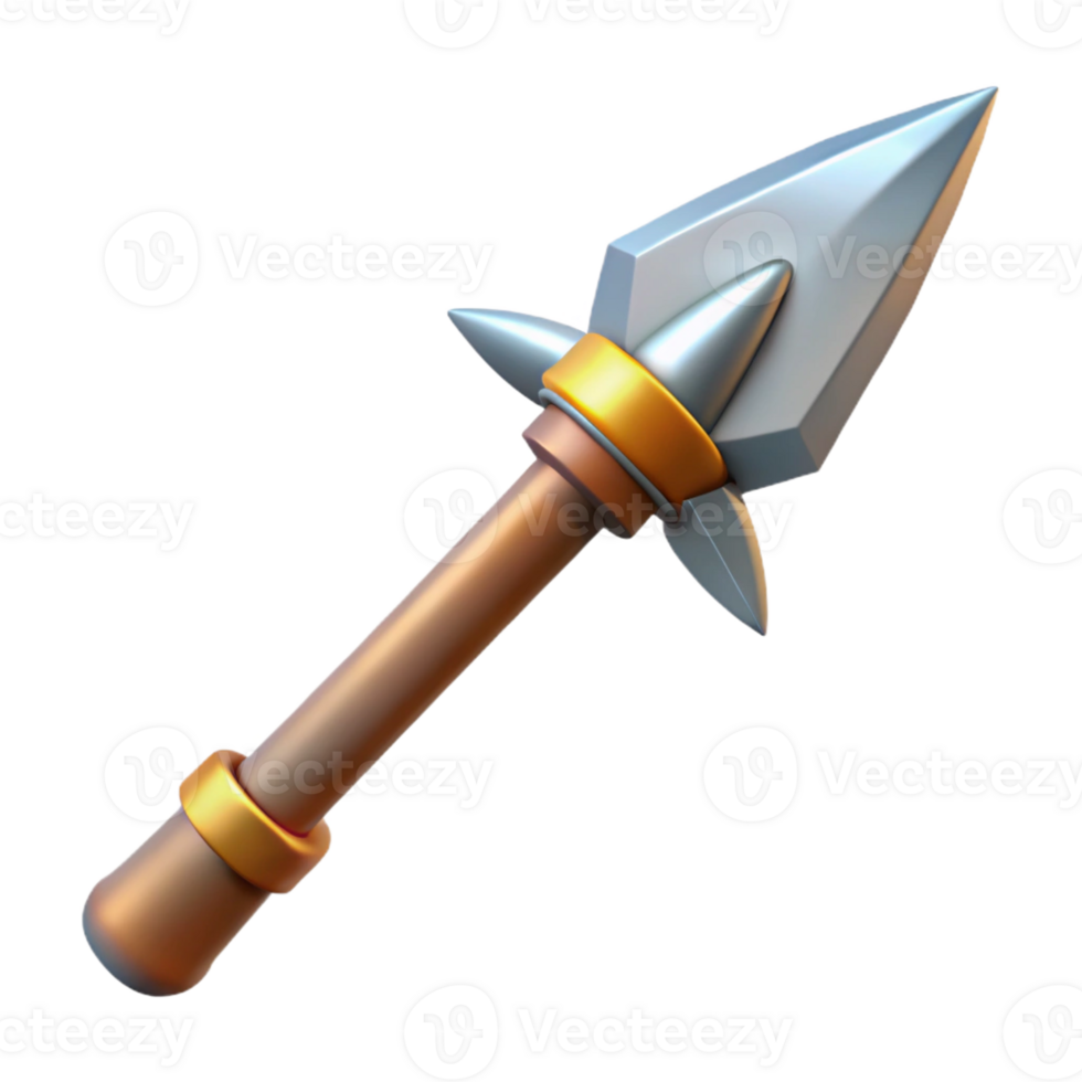 notable impressionist Odin's spear, Gungnir with Transparent Background museum quality png