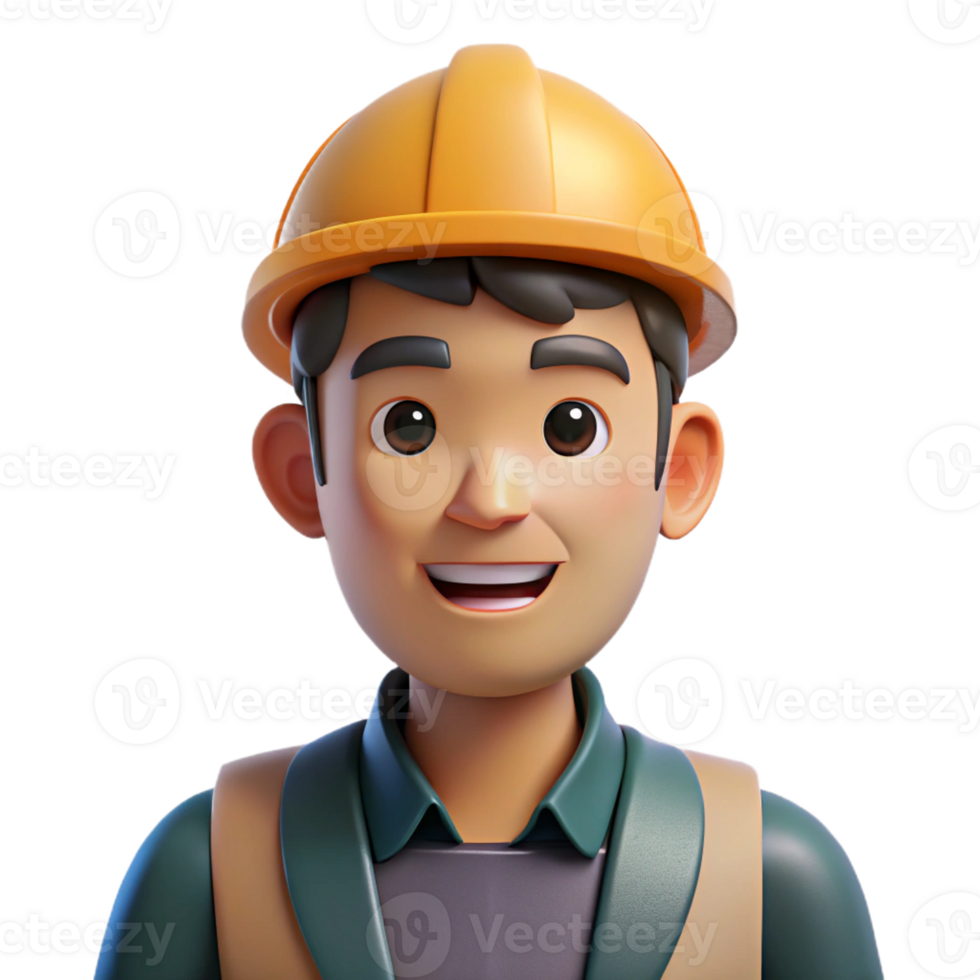nostalgic wonderful Portrait of a skilled engineer, with Transparent Background elite png
