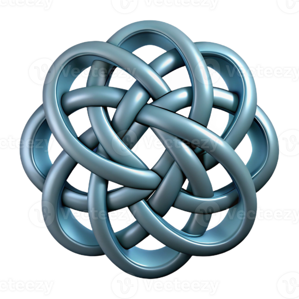 rare rustic Celtic knotwork design with Transparent Background handcrafted png