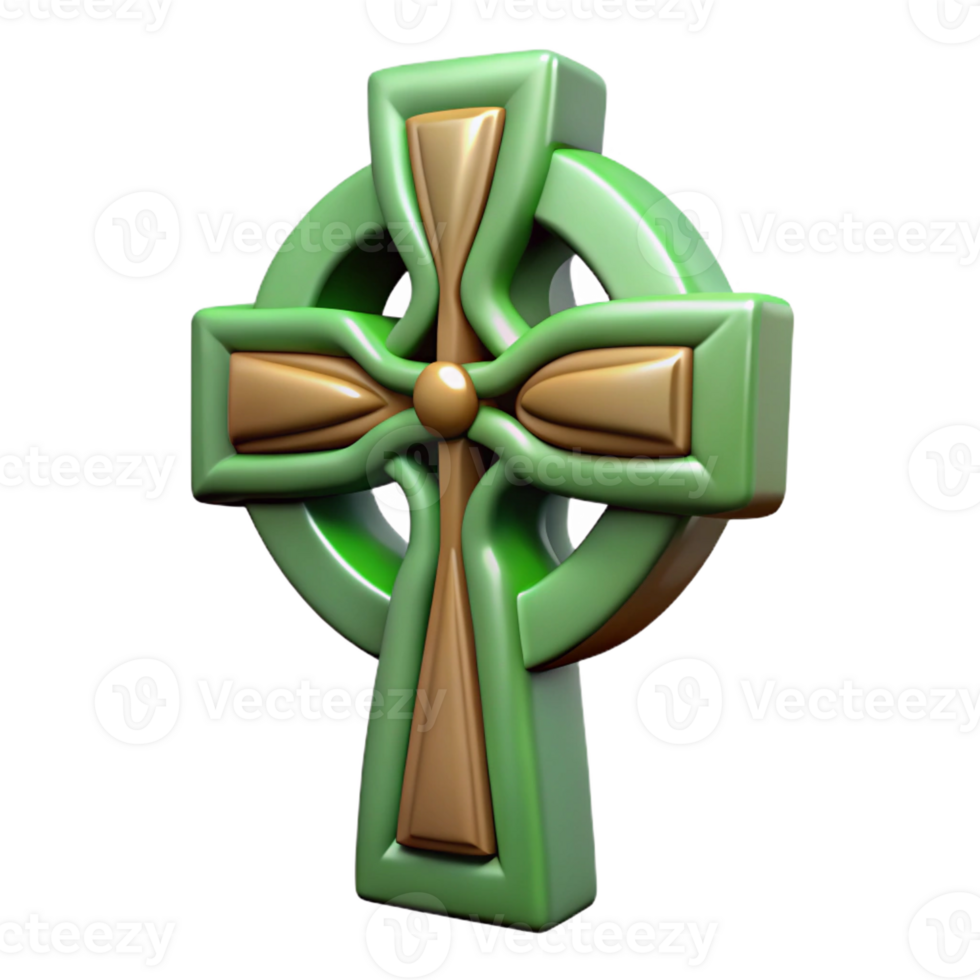 quintessential traditional Celtic cross with Transparent Background original png