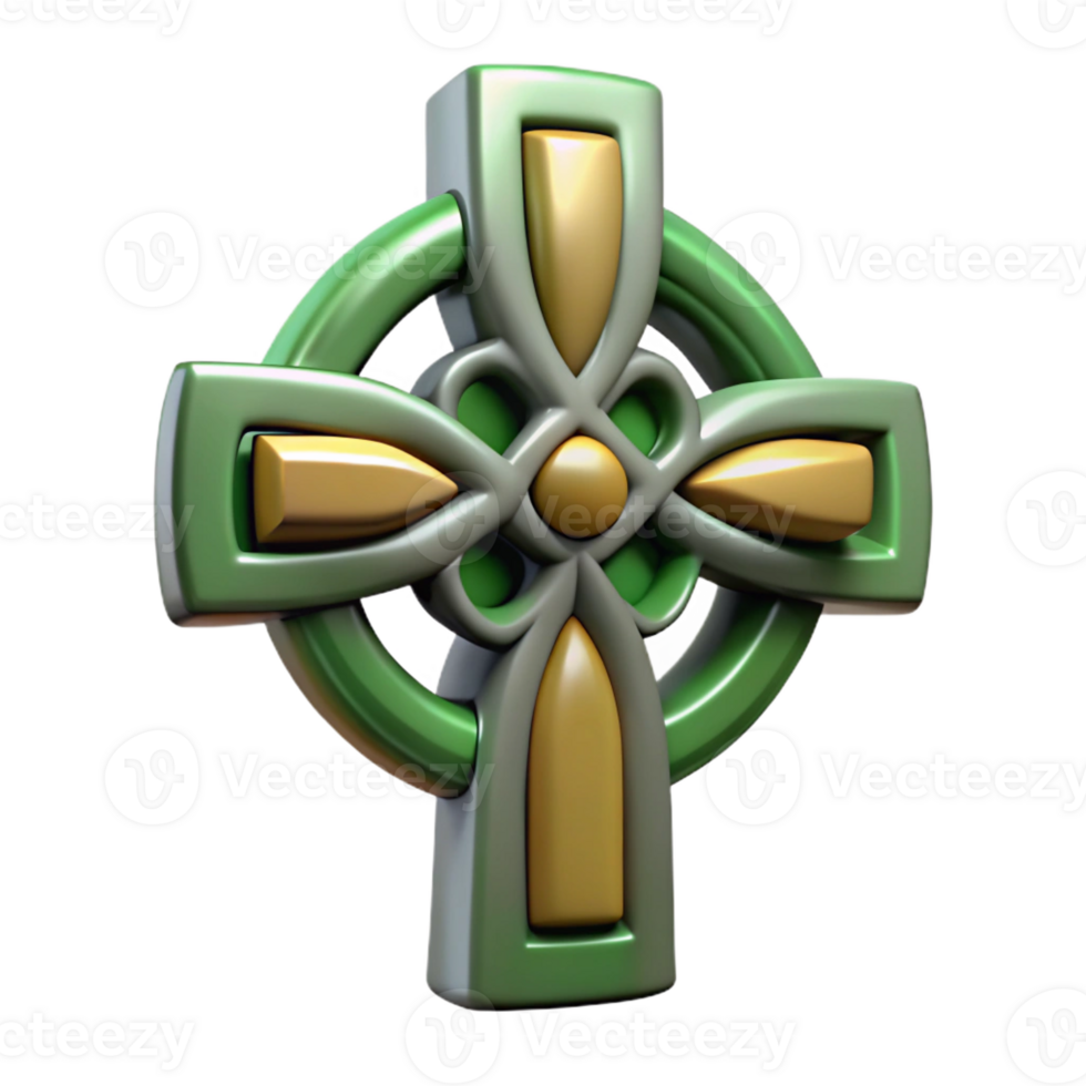 passionate immaculate Celtic cross with Transparent Background luxury png