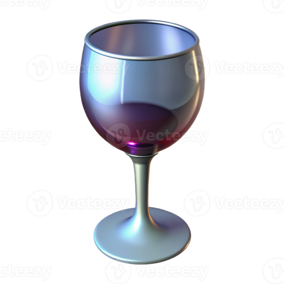 pristine dynamic contemporary Photorealistic, professional render, isolated cutout, hyper-specific single, wine glass with refracted light with Transparent Background impeccable png
