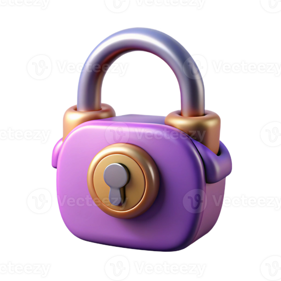 pristine nordic Concept art style, ultra-detailed, isolated cutout of a single, stylized, padlock with ornate details with Transparent Background ultra HD png
