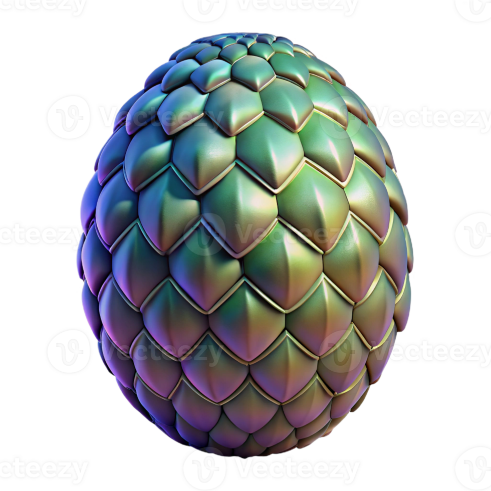 radiant creative Concept art style, hyper-specific professional render of an isolated cutout, dragon egg with shimmering scales with Transparent Background sharp png