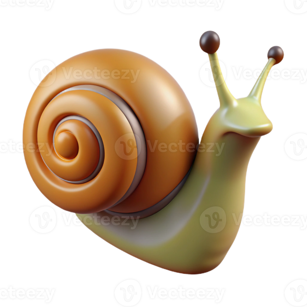 splendid victorian Hyper-specific concept art style isolated cutout, professional render of a single snail with Transparent Background expertly shot png