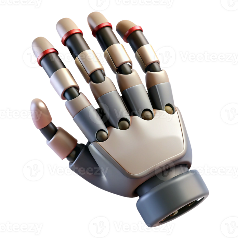 stunning quintessential Ultra-detailed, concept art style, isolated cutout biomechanical finger with tactile sensors and retractable claws with Transparent Background png