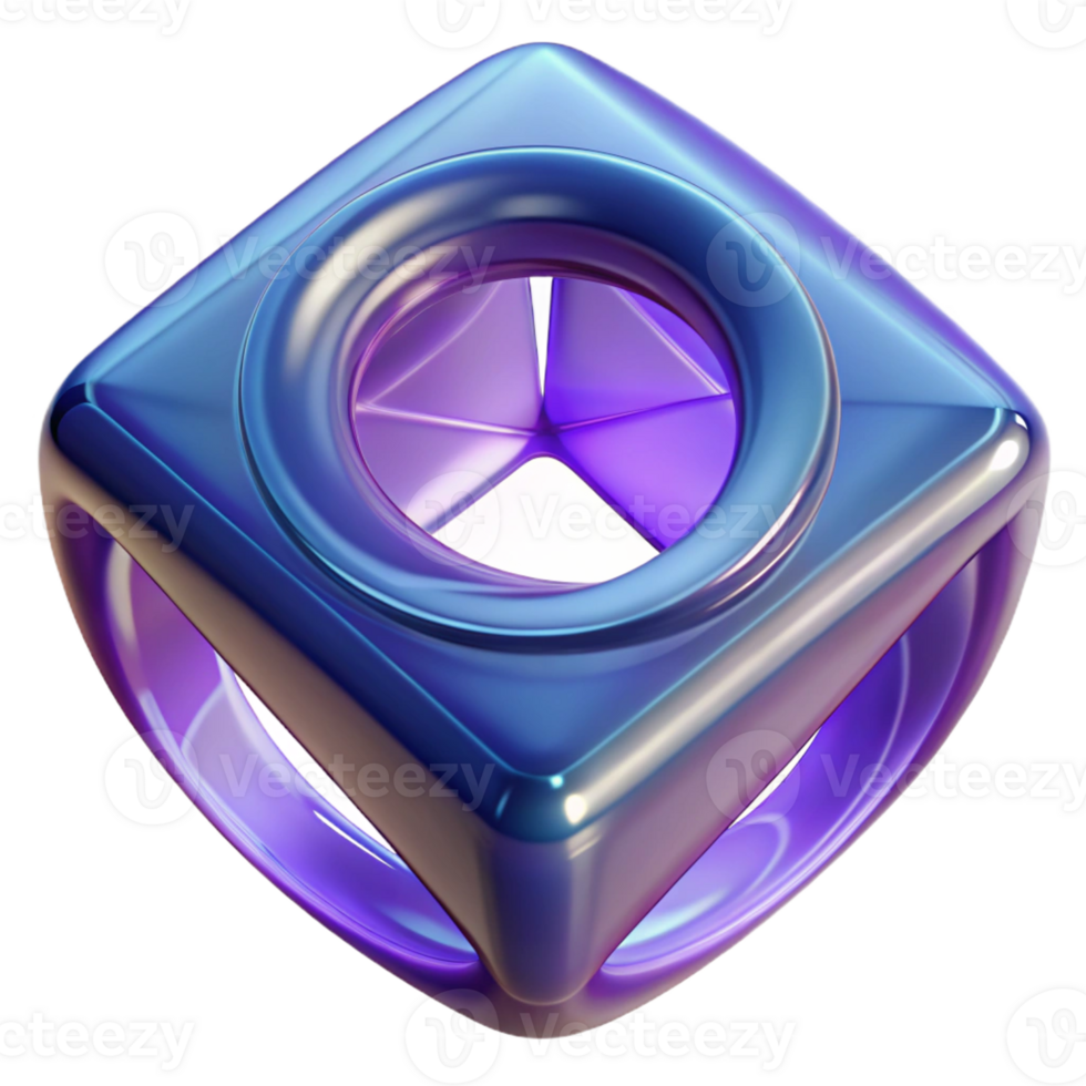 vibrant rustic Hyper-specific professional render of an isolated, rotating, tesseract made of transparent glass Isolated cutout with Transparent Background masterfully captured png