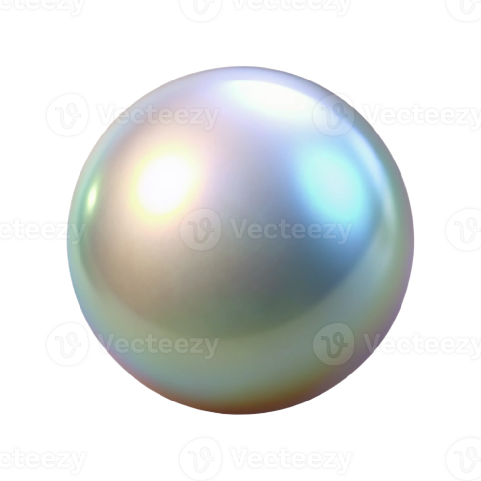 romantic glorious A single, perfect pearl with a soft, iridescent sheen with Transparent Background expertly shot png