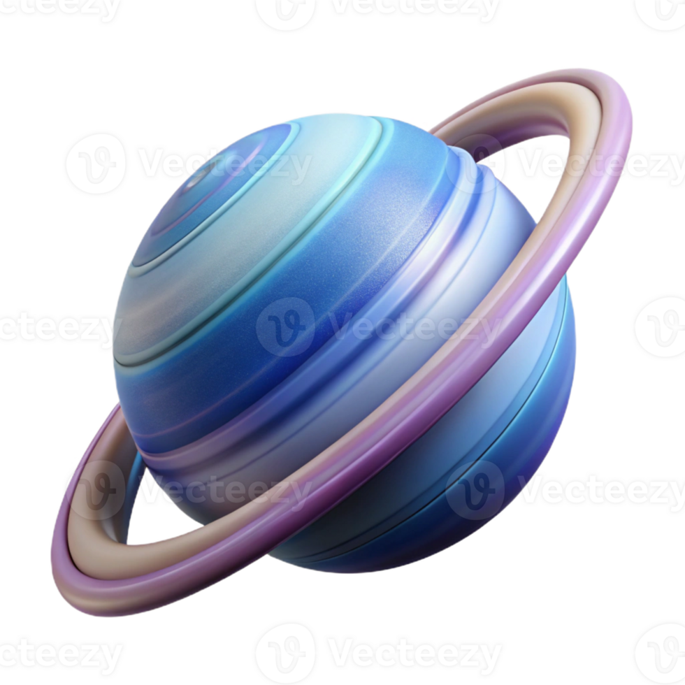 memorable abstract Photorealistic, ultra-detailed, isolated cutout of a single, ringed gas giant, hyper-specific ring details with Transparent Background impeccable png
