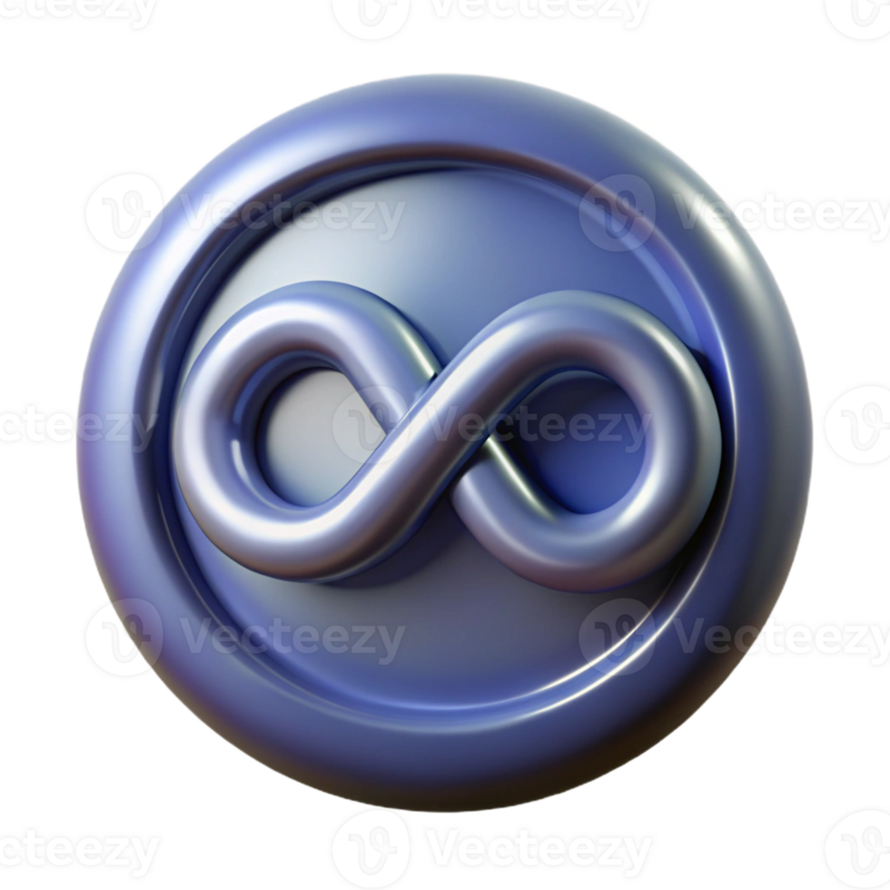 nostalgic dramatic Ultra-detailed, professional render of a solitary, floating, antique typewriter key, imprinted with the symbol of infinity with Transparent Background gallery standard png