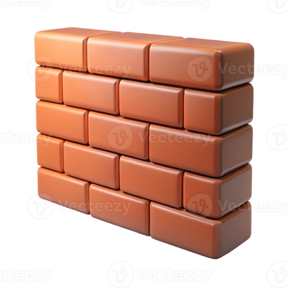 notable tropical Brick wall texture close-up with Transparent Background handcrafted png