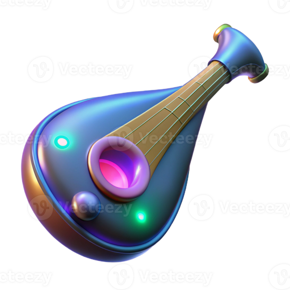 pristine victorian Isolated cutout, concept art style, ultra-detailed rendering of a single, alien musical instrument, emitting ethereal sounds with Transparent Background elite png