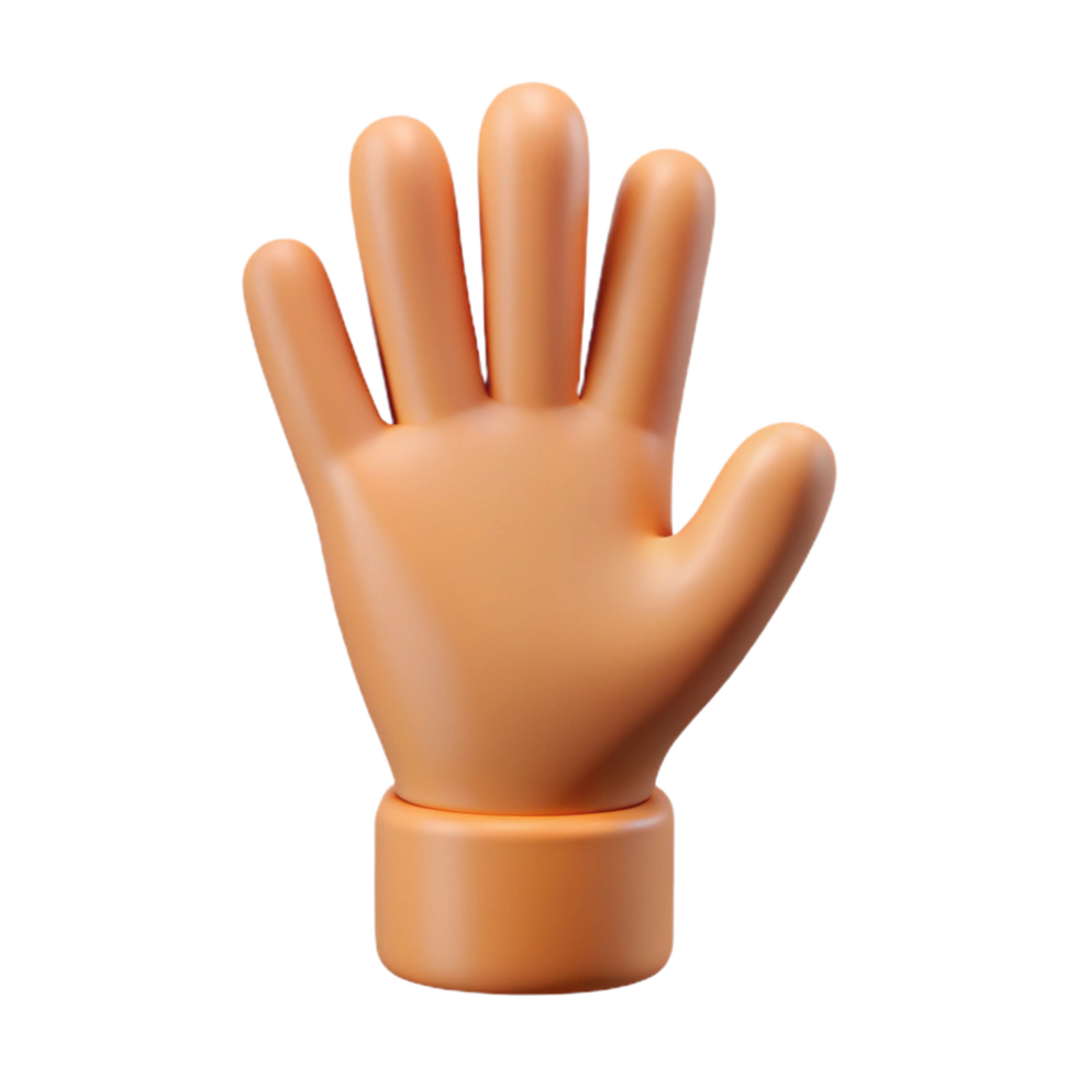 sumptuous distinctive A single, stylized human hand reaching upwards with Transparent Background png