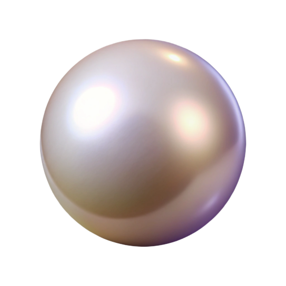 splendid reflective urban Concept art style, isolated cutout of a single, smooth, round pearl with Transparent Background exclusive png
