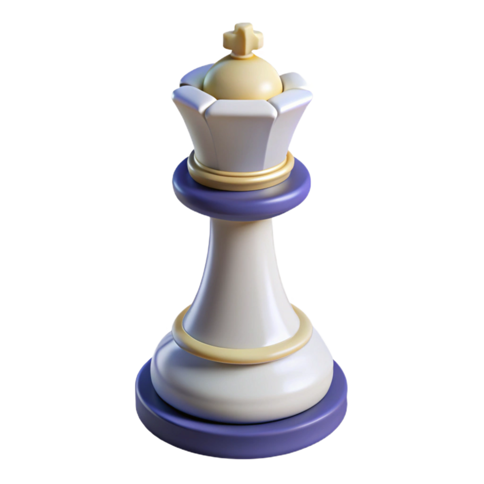 romantic stunning A single, stylized chess piece, a white king with Transparent Background genuine png