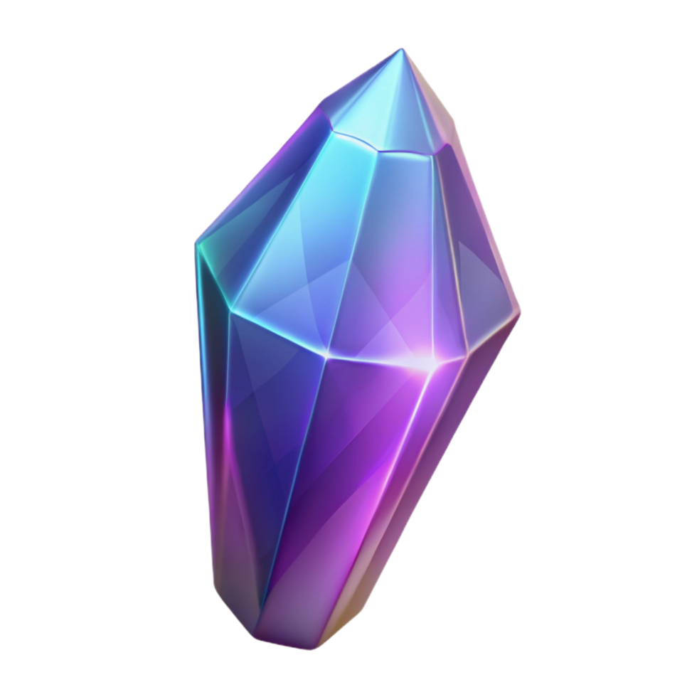 spectacular peaceful urban A single, glowing crystal shard with sharp edges with Transparent Background luxury png