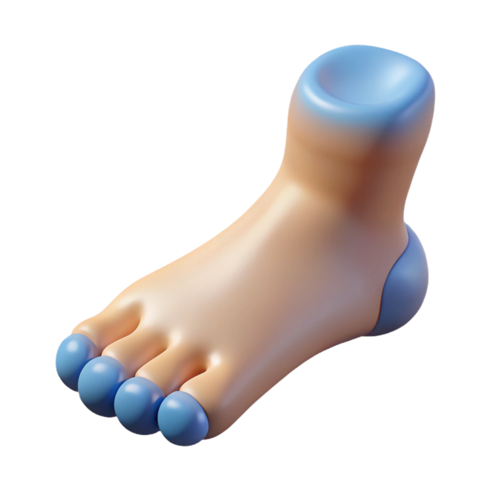 playful beautiful Human foot with Transparent Background 4K png