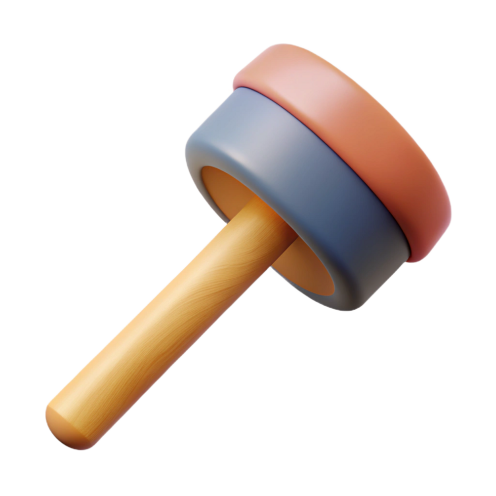 striking standout Mallet rubber with Transparent Background png